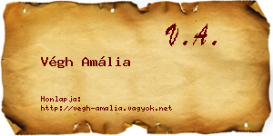 Végh Amália névjegykártya